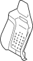 Image of Seat Back Cushion image for your Land Rover