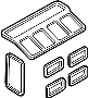 View HVAC Unit Case Seal Kit (Rear) Full-Sized Product Image