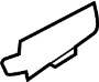 View Curtain Air Bag Bracket (Rear) Full-Sized Product Image 1 of 2