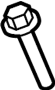 View Automatic Transmission Mount Bolt Full-Sized Product Image