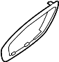 Image of Door Lock Knob Bezel image for your Land Rover