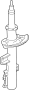 Image of Suspension Shock Absorber image for your 1996 Land Rover Range Rover  HSE Sport Utility 