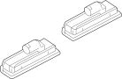 Image of License Plate Light Assembly image for your 2018 Land Rover Range Rover Sport   
