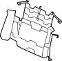 Image of Seat Lumbar Support Cushion image for your 2022 Land Rover Range Rover Evoque  R-Dynamic SE Sport Utility 