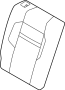 Image of Seat Back Cushion Cover (Rear) image for your 2021 Land Rover Range Rover Evoque   