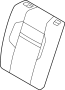 Image of Seat Back Cushion Cover (Rear) image for your 2021 Land Rover Range Rover Evoque   
