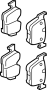 Image of Disc Brake Pad Set (Rear) image for your Land Rover