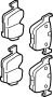 Image of Disc Brake Pad Set (Rear) image for your Land Rover