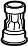 View A/C Receiver Drier Cap Full-Sized Product Image 1 of 4
