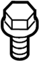 View Bolt. Shield. Screw. Heat. (Upper) Full-Sized Product Image