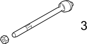 View Steering Tie Rod Nut Full-Sized Product Image