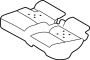 Image of Seat Cushion Pad (Rear) image for your 2023 Land Rover Discovery  R-Dynamic S Sport Utility 