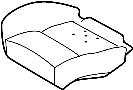 Image of Seat Cushion Foam (Rear) image for your 1992 Land Rover Range Rover   
