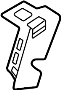 Image of Folding Seat Latch Release Handle Bezel image for your 2011 Land Rover Range Rover   