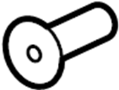 View Door Lock Striker Plate (Left) Full-Sized Product Image