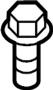 View Bolt. Mount. Transmission. Bracket. (Upper) Full-Sized Product Image 1 of 6