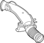 Image of Engine Air Intake Hose (Front) image for your 2020 Land Rover Discovery Sport   