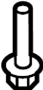 View Bolt. Hinge. Screw. (Rear, Upper, Lower) Full-Sized Product Image 1 of 10