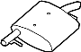 Image of Exhaust Muffler (Rear) image for your 2005 Land Rover Freelander   