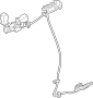 Image of Automatic Transmission Shifter Cable image for your Land Rover