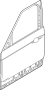 Image of Door Shell (Left, Front) image for your Land Rover