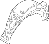 Image of Quarter Panel Splash Shield image for your 2008 Land Rover Range Rover   