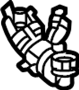 View Pipe. Inlet. Hose. Coolant.  Full-Sized Product Image 1 of 4