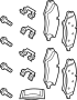Image of Disc Brake Pad Set (Front) image for your Land Rover