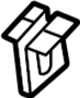 Image of Door Sill Plate Clip (Front, Rear) image for your 1995 Land Rover
