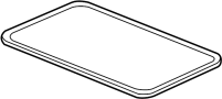 25917746 Sunroof. Seal. Weatherstrip. Glass. (Right, Front)
