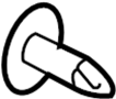 Image of Bolt. Screw. Cover. Panel. Bumper. (Front, Upper, Lower). A Bolt used to attach. image for your 2022 Chevrolet Tahoe    