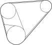 Image of Accessory Drive Belt image for your 1998 Toyota Tacoma  Limited Extended Cab Pickup Fleetside 
