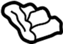 View Weatherstrip. Clip. Retainer. (Front, Rear, Upper, Lower) Full-Sized Product Image