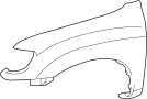 Image of Fender (Front) image for your 2024 Toyota BZ4X   
