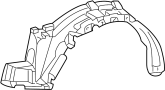 Image of Fender Splash Shield (Right, Front, Rear, Upper) image for your Scion