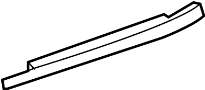 Image of Door Window Belt Weatherstrip (Rear) image for your 2023 Toyota Prius AWD-e   