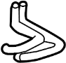 Image of Bracket, Exhaust Pipe. Exhaust System Hanger Bracket.  Exhaust Bracket. Exhaust. image