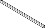 Image of Cab Sliding Glass Weatherstrip (Lower) image for your 2003 Toyota Tacoma   