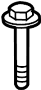 Image of Bolt. Mount. Bed. Floor. Truck. (Rear). A Bolt used to attach. image for your 2015 TOYOTA 4RUNNER LIMITED