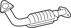 Image of Catalytic Converter (Front) image for your 2017 Toyota Camry   