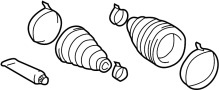 Image of CV Joint Boot Kit (Front). A kit of one or multiple. image for your 2023 TOYOTA TACOMA SR5 Crew Cab Pickup Fleetside 2.7L 4WD