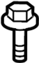 View Screw. Bolt. Retainer. HeadLight. Speaker. (Front, Rear, Upper, Lower) Full-Sized Product Image