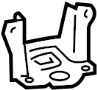 Image of Bracket, BOUND ST. Stop Bracket. (Rear). Part included in frame. image for your 2021 TOYOTA COROLLA
