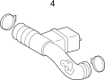 Image of Air hose clamp. Included with: Air hose. image for your 2017 Toyota Prius v  Five Wagon 