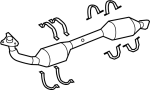 Image of Catalytic Converter (Front) image for your 2023 TOYOTA TUNDRA