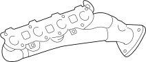 Image of Exhaust Manifold image for your 2016 Toyota Tacoma 2.7L M/T 4WD SR Extended Cab Pickup Fleetside 