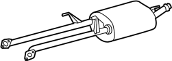 Image of Exhaust Muffler image for your 2023 TOYOTA TUNDRA