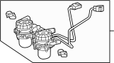 Image of Secondary Air Injection Pump (Right) image for your 2016 Toyota 4Runner  Limited Sport Utility 
