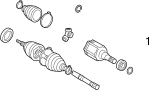Image of CV Joint Boot Kit (Front) image for your 2021 Toyota 4Runner  Nightshade Sport Utility 