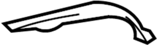 Image of Drip molding. MOULDING, ROOF DRIP. image for your 2011 TOYOTA TUNDRA Base Crew Cab Pickup Fleetside 4.6L  4WD